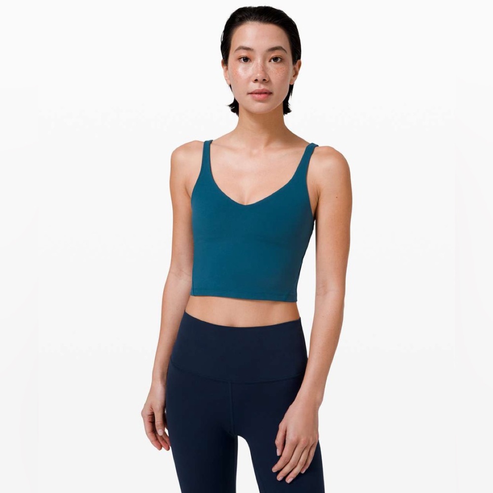Lululemon Align Tank Top Bra, Blue Borealis, Size 6